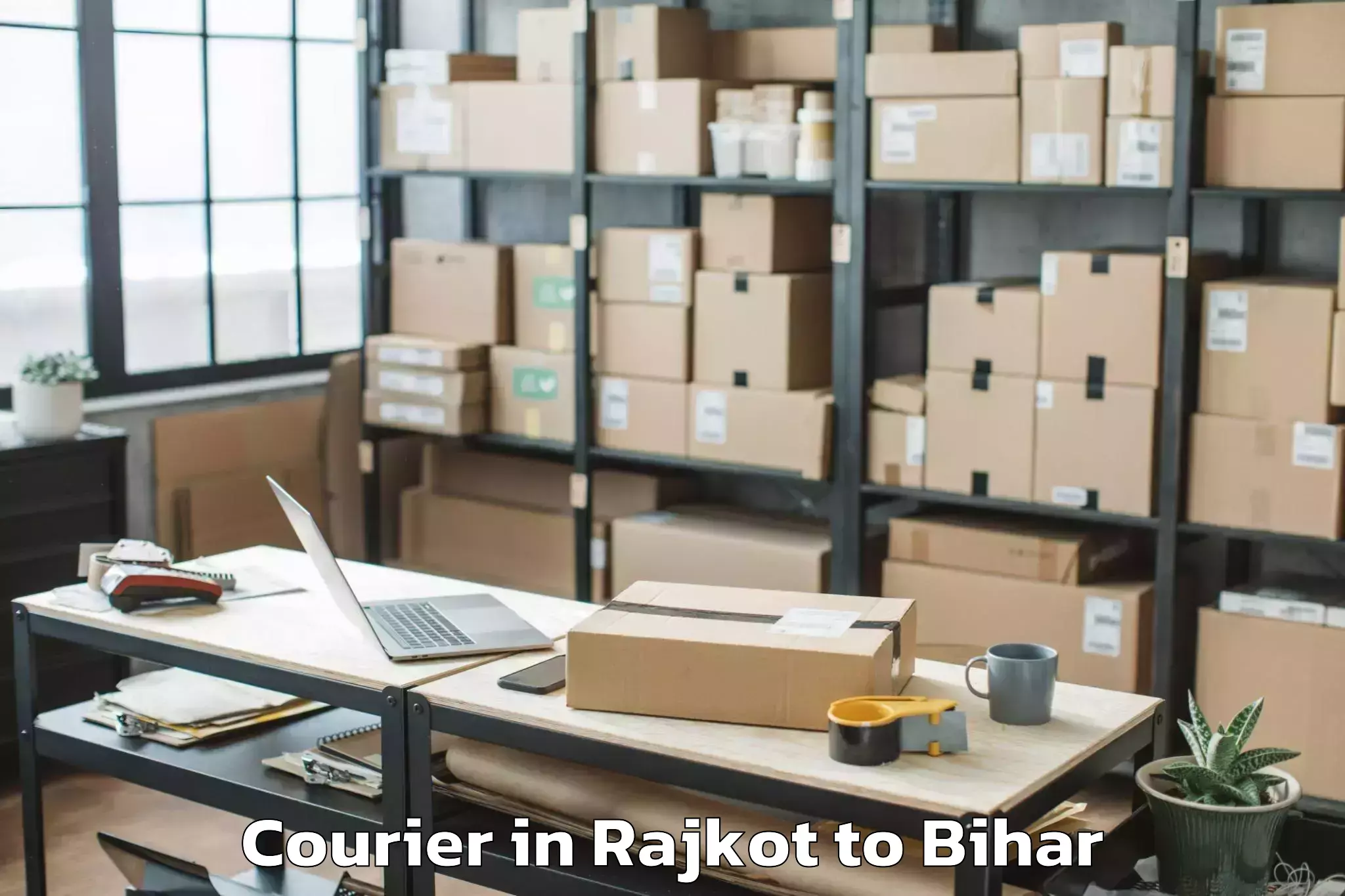 Professional Rajkot to Luckeesarai Courier